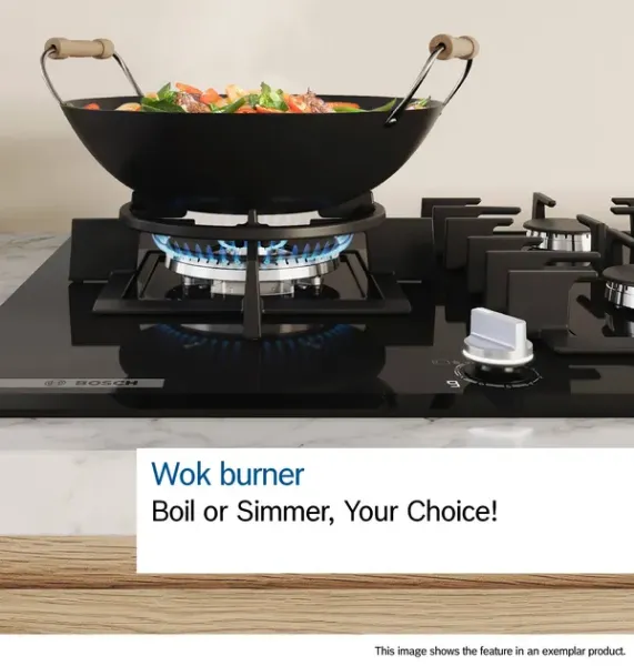 Bosch PGQ7B5K90 Series 4, Gas hob, 75 cm, Stainless steel feature 3