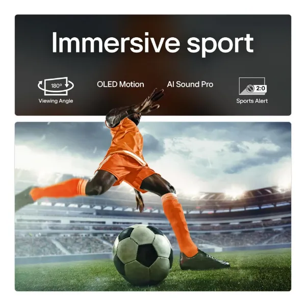 LG OLED42C55LA.AEK 42" 4K Ultra HD OLED evo AI C5 Smart TV_sport