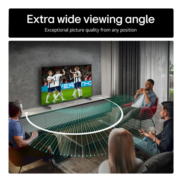 LG OLED42C55LA.AEK 42" 4K Ultra HD OLED evo AI C5 Smart TV_wide angle