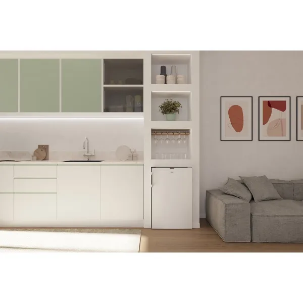 Hoover HONLQ2S58EWHK H-Fridge 300 Mini Under Counter Larder Fridge_room view door closed