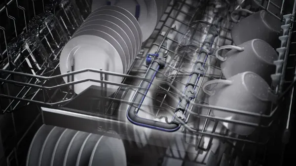 Siemens SN25EC13CE iQ500 60cm Freestanding Dishwasher in Brushed Black Steel Anti-fingerprint_interior
