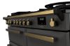 Rangemaster 18075 Estel Deluxe 100 Dual Fuel Range Cooker in Slate with Antique Brass Trim - ESDL100DFPSLT/AB1_controls