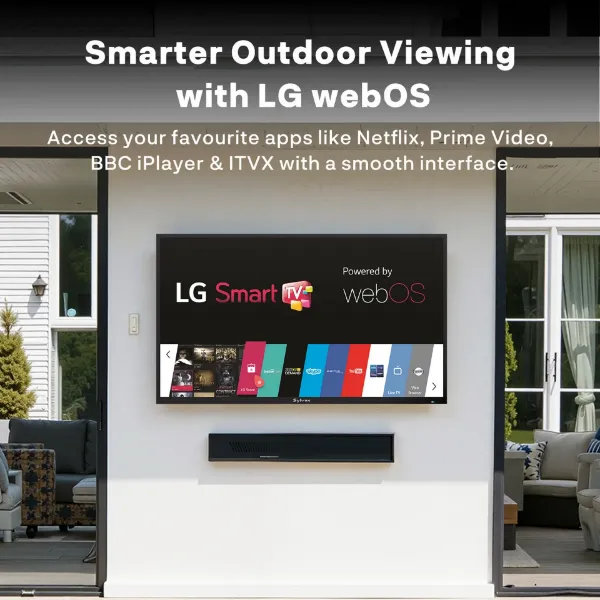 Sylvox OT65B1K4GC 65" Partial Sun Outdoor TV_outdoor viewing