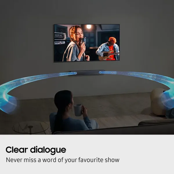 Samsung HW-B400F/XU 2.0ch Soundbar with 4 speakers - Titan Black_dialogue
