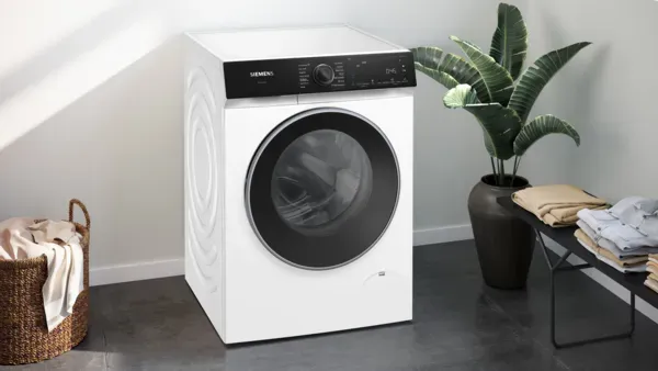 Siemens WG46H2A9GB iQ500 Washing machine, front loader 9 kg 1600 rpm, White main 2