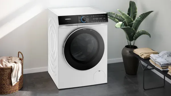 Siemens WG56B2A2GB iQ700 Washing machine, front loader 10 kg 1600 rpm, White main 2