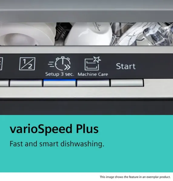 Siemens SN95EX12CG iQ500 Fully-integrated dishwasher 60 cm varioHinge feature 3