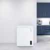 Montpellier MCF140EW 142 Litre Chest Freezer in White, F Rated and 1 x Freezer Basket - Switch from Freezer to Chiller_closed