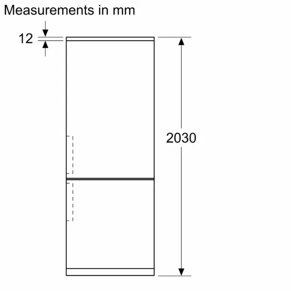 Siemens KG49NXXCF iQ300 Freestanding Fridge Freezer with Total noFrost in Brushed Black Steel AntiFingerprint_dimensions