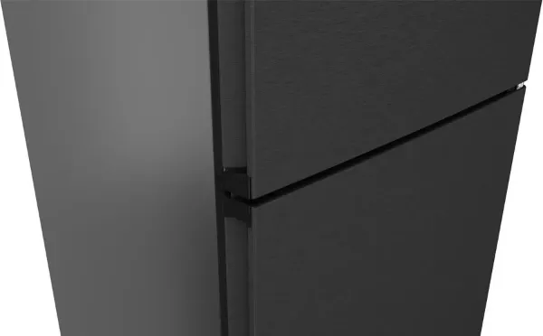 Siemens KG49NXXCF iQ300 Freestanding Fridge Freezer with Total noFrost in Brushed Black Steel AntiFingerprint_edge