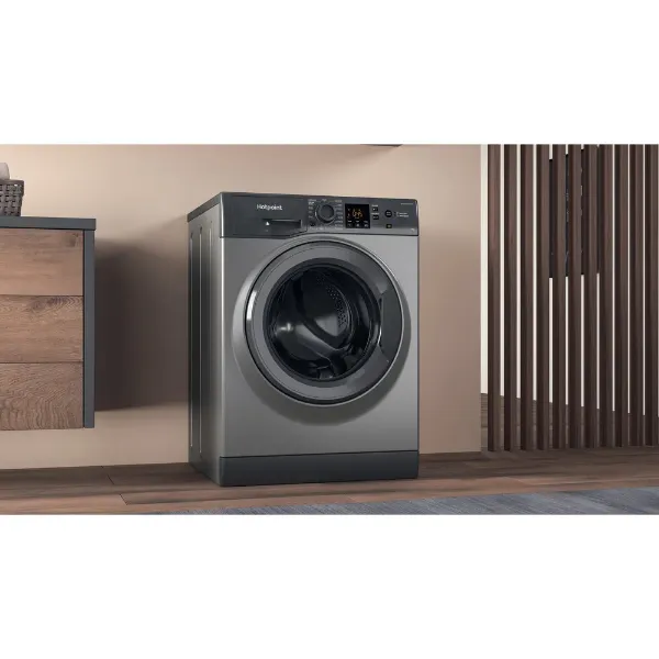 Hotpoint NSWF946GGUK AntiStain WASHING MACHINE 9KG - Graphite - A main 2