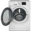 Hotpoint NDB 8635 W UK white 8+6kg washer dryer - freestanding open