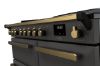 Rangemaster 18089 Estel Deluxe 100 Induction Range Cooker in Slate with Antique Brass Trim - ESDL100EIPSLT/AB1_controls