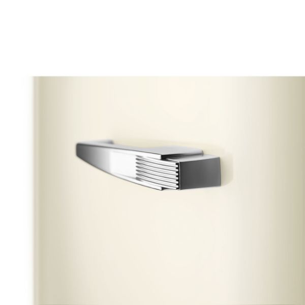 Smeg FAB28LCR6UK 60cm 50s Style Left Hand Hinged Fridge with Icebox in Cream_handle