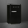 Smeg FAB10HRBL6 55cm 50s Style Black Small Right Hand Hinged Home Bar Fridge_angled view