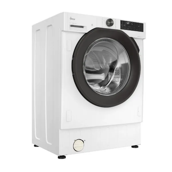 Hoover BH4S696M6DR9-80 9kg/6kg 1600 Spin Built In Washer Dryer - White & Anthracite Door_angled