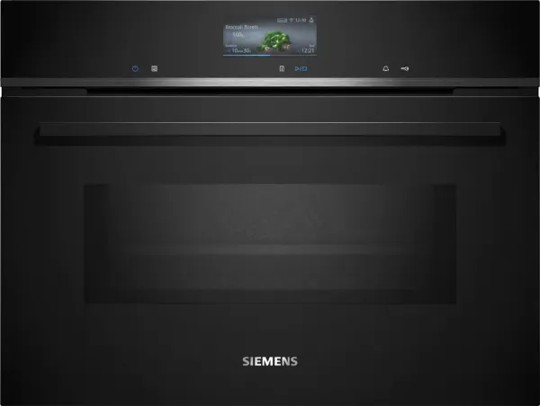 Picture of Siemens CM736G1B1B Built In Compact Oven With Microwave Function In Black