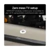 LG US70TY.AGBRLLK Wireless 3.1.1ch Soundbar & Subwoofer - Black_zero mess tv setup