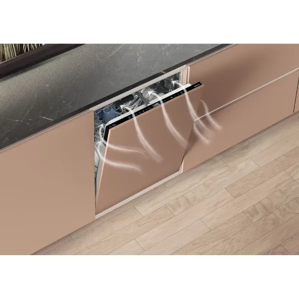 Hotpoint Hydroforce H8I HT59 LS UK Built in 14 Place Setting Dishwasher_open door