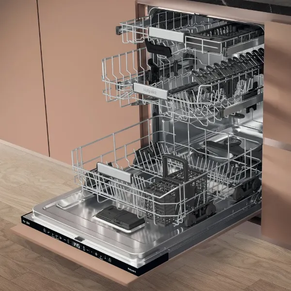 Hotpoint Hydroforce H8I HT59 LS UK Built in 14 Place Setting Dishwasher_levels