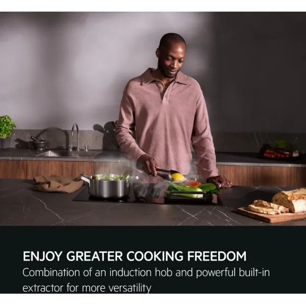 AEG TCH74B01FZ 6000 SaphirMatt® 70cm Induction Extractor Hob _freedom