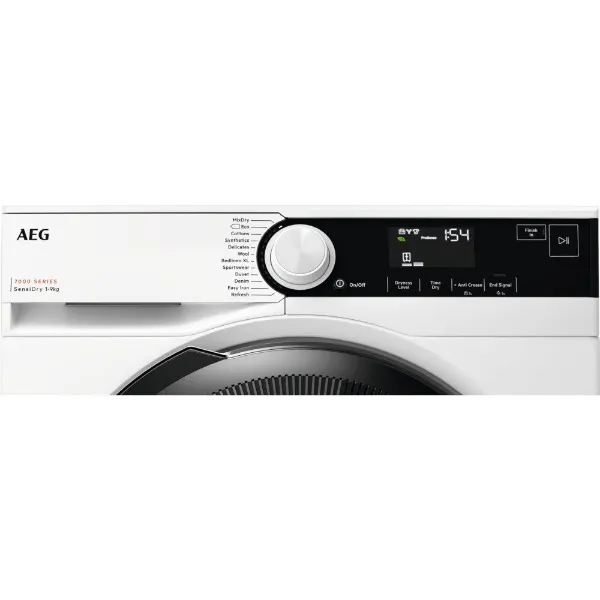 AEG TR739G4B 7000 SensiDry® Heat Pump 9 kg Tumble Dryer_controls