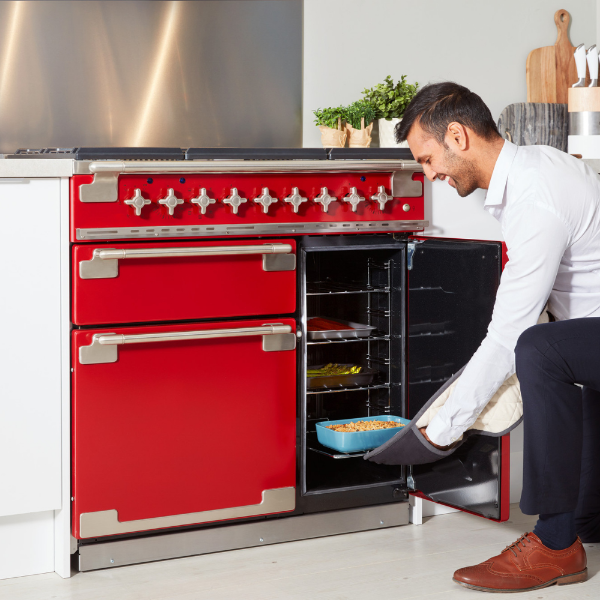 Rangemaster Elise Dual Fuel 90cm Cherry Red
