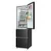 Haier HTR3518ENMTK Freestanding Fridge Freezer in Black