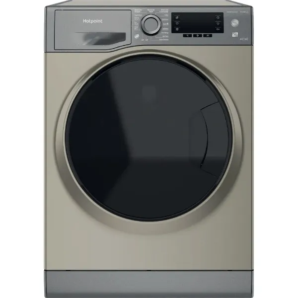 Hotpoint ActiveCare Washer Dryer in Graphite - NDD 86448 GDA UK- front view