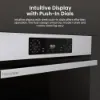 Hisense BI622AXPGUK 59.5cm Built In Electric Single Oven - Black & Stainless Steel_intuitive dislay