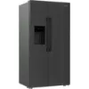 Hotpoint HPG2 6574W XBR5UK American Fridge Freezer in Black - Main 2