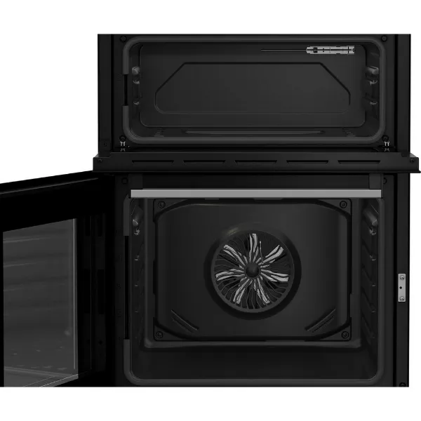 Beko EDC6731S 60cm Double Oven Electric Cooker with Vitroceramic Hob - Silver_interior