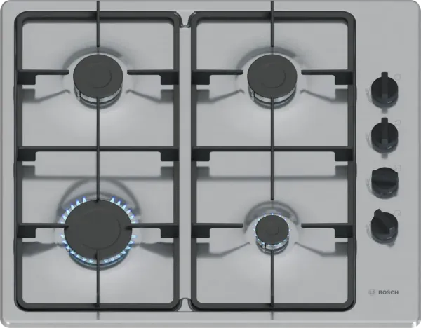 Bosch PBH6B5K60 60cm Gas Hob in Stainless Steel_main
