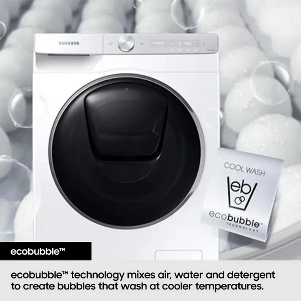 Samsung WW90DG6U85LEU1 9kg 1400 Spin Washing Machine - White_ecobubble