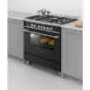 Fisher & Paykel OR90SCG4B1 90cm Dual Fuel Range Cooker - Black)_side