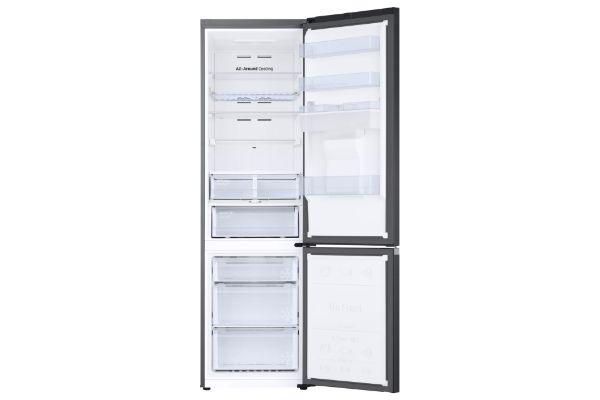 Samsung RB38C636DB1/EU Series 7 SpaceMax™ 386L Smart Combi Fridge Freezer- Black Stainless Steel_interior empty