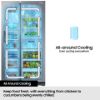 Samsung RS70F64KDTEU Series 6 SpaceMax™ Smart American Fridge Freezer in Silver_all around cooling