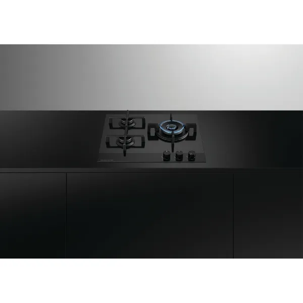 Fisher & Paykel CG603DLPGB4 60cm 'Gas on Glass' 3 Burner - Front