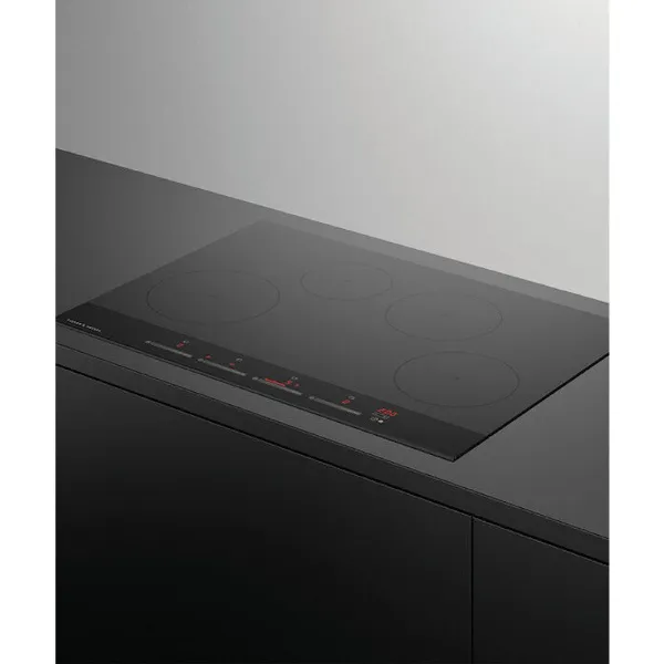 Fisher & Paykel CI764DTB4 76cm 'Touch & Slide' Control Frameless 4 Zone  Induction Hob - Black
