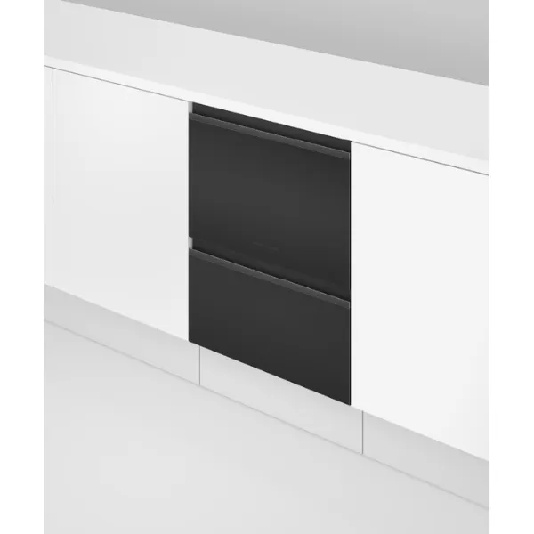 Fisher & Paykel DD60D4HZB9 Dishwasher DishDrawer™ Double - Matt Black GlassClosed