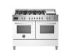 Bertazzoni Professional 120cm Dual Fuel Range Cooker with Twin Oven in Bianco