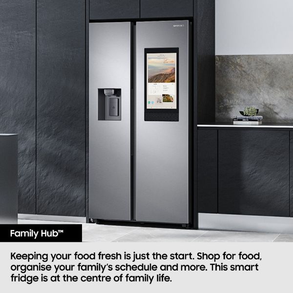Samsung RS90F66BETEU Samsung Family Hub™ 614L Smart American Fridge Freezer in Silver_family hub