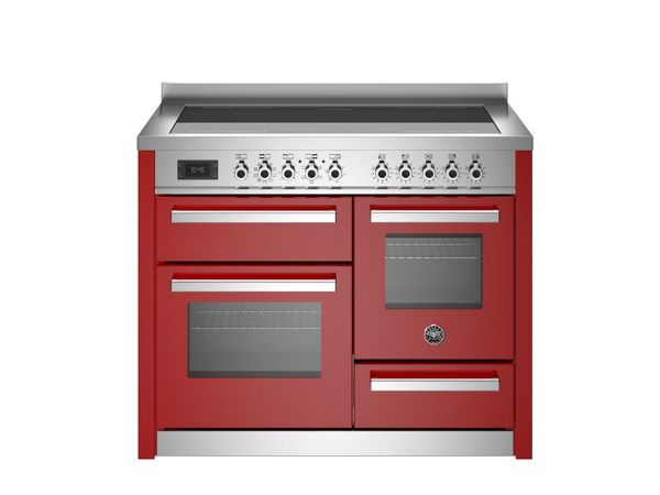 Bertazzoni Professional 110cm Induction XG Range Cooker with Twin Oven in Rosso