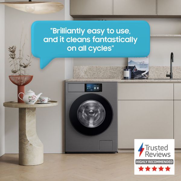 Samsung WF90F09C4SU1 Series 9 AI Home 9kg 1400 Spin Smart Washing Machine - Silver_reviews