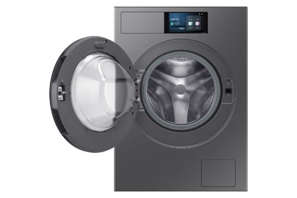 Samsung WF90F09C4SU1 Series 9 AI Home 9kg 1400 Spin Smart Washing Machine - Silver_open door