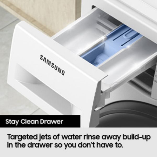 Samsung WD80TA046BE/EU  Series 5 ecobubble™ 8kg/5kg 1400 Spin Washer Dryer - White_drawer