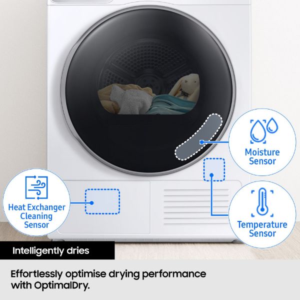 Samsung DV90BB9445GBS1 Series 8 9kg Heat Pump Smart Tumble Dryer - Black_optimal dry