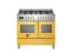 Bertazzoni Professional 100cm Dual Fuel Twin Oven Range Cooker in Giallo