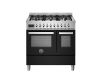 Bertazzoni Professional 90cm Dual Fuel Twin Oven Range Cooker in Nero