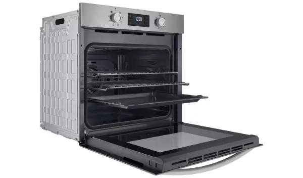 Indesit IO 253 X UK Turn&Go Electric Single Fan Oven - Stainless Steel open 2